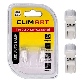 Лампа светодиодная CA T10 2LED 12V (W5W) /к-т 2шт
