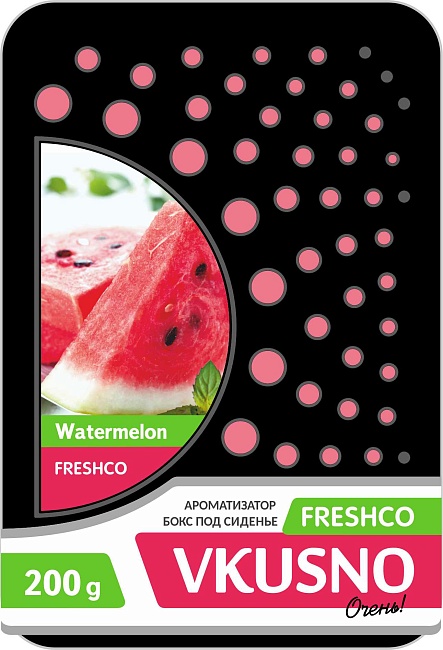 Аром. под сид. бокс "Freshco Vkusno" Арбуз