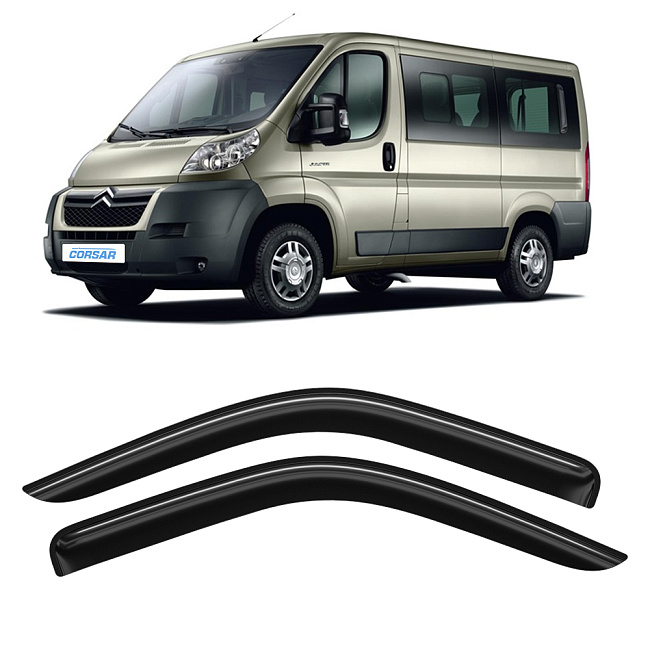 Дефлекторы CORSAR Citroen Jumper II 06-14 фургон, нак., 2шт