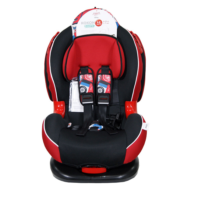 УУД Disney Кокон Isofix гр.I/II, Тачки спидометр, красный