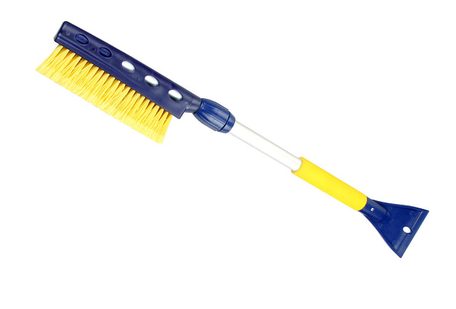 Щетка для снега телескопическая со скребком GY 75-94 см (WB-06)