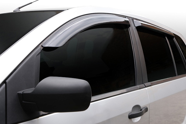 Дефлекторы Ford Fusion 02-12 хетчбек, нак., неломающиеся, 4шт