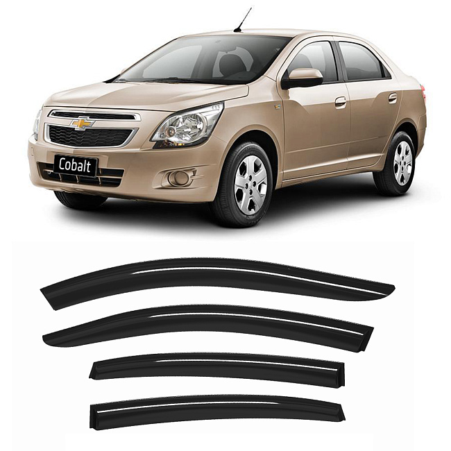 Дефлекторы Chevrolet Cobalt II/Ravon R4 11-нв cедан, нак, нелом, 4шт