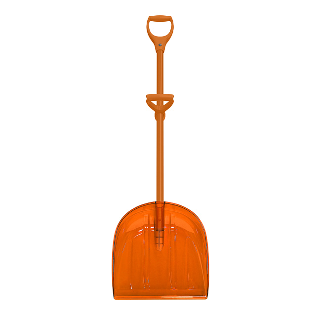 Лопата снег. 141*45*11 ковш ПК №4 оранж/черенок ст мат оранж/D рук оранж+D р/с оранж