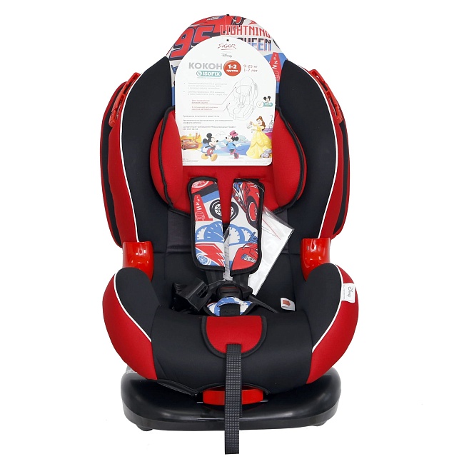 УУД Disney Кокон Isofix гр.I/II, Тачки спидометр, красный