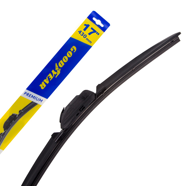 Щетка бескаркасная PREMIUM 17"/43 cm