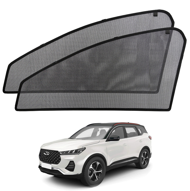 Шторки боковые стекла перед. Voron Chery Tiggo 7/7Pro/7Pro Max 20-нв/ Xcite X-Cross 7 24-нв 2шт