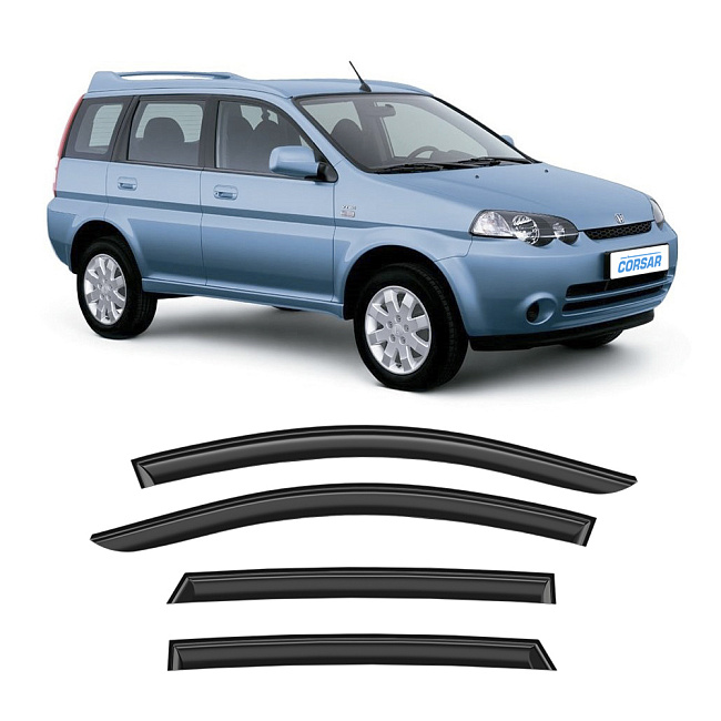 Дефлекторы CORSAR Honda HR-V 98-05 кроссовер, нак., 4шт