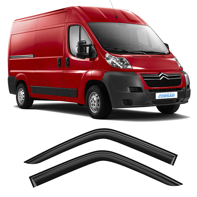 Дефлекторы CORSAR Citroen Jumper I 94-06 фургон, нак., 2шт