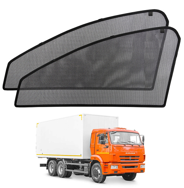 Шторки боковые стекла перед. Voron KamAZ 53215,65115,6520 01-нв 2шт