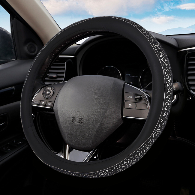 Оплетка MONA LISA Sole экокожа, M /черный/