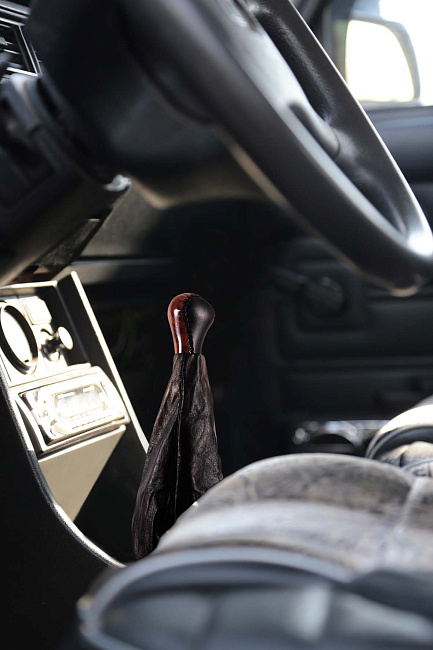 Ручка КПП ВАЗ 2107 Кожа в блистере /дерево/