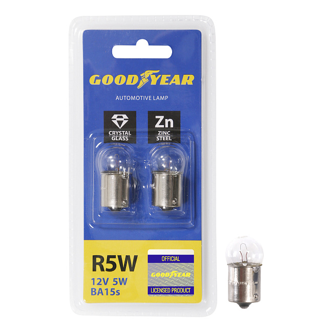 Автолампа GY R5W 12V 5W BA15s (блистер: к-т 2шт)