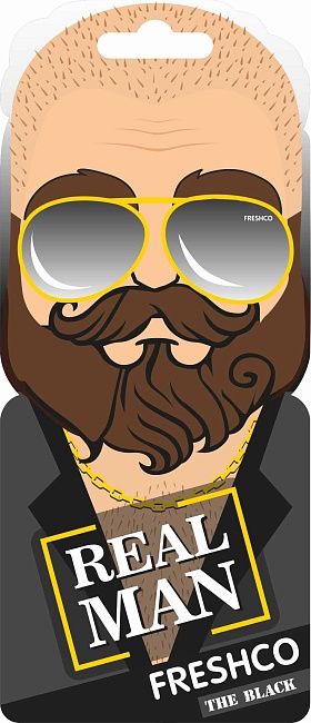 Аром. подв. карт. "ТМ Real man" Блэк