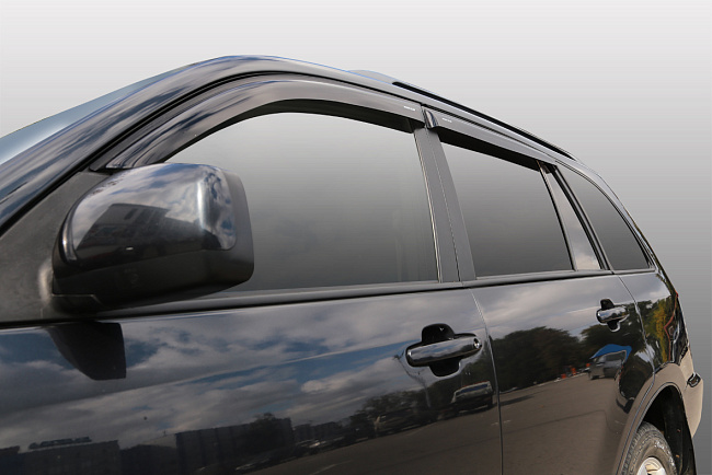 Дефлекторы Chevrolet Cruze 11-16 хетчбек, нак., неломающиеся, 4шт