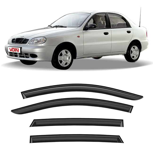 Дефлекторы VOIN Chevrolet Lanos 97-09 седан, нак., 4шт