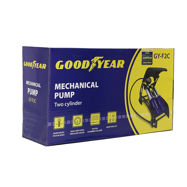 Насос ножной двухцилиндровый Goodyear GY-F2C