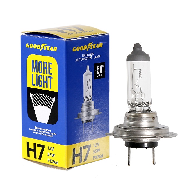 Автолампа GY Н7 12V 55W PX26d More Light