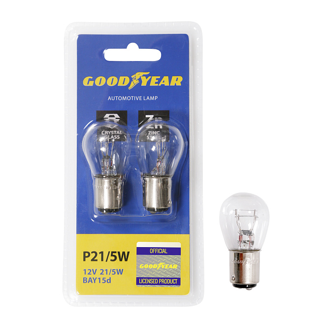 Автолампа GY P21/5W 12V 21/5W BAY15d (блистер: к-т 2шт)