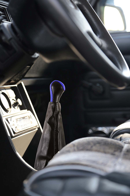 Ручка КПП ВАЗ 2107 Винил в блистере /синий/