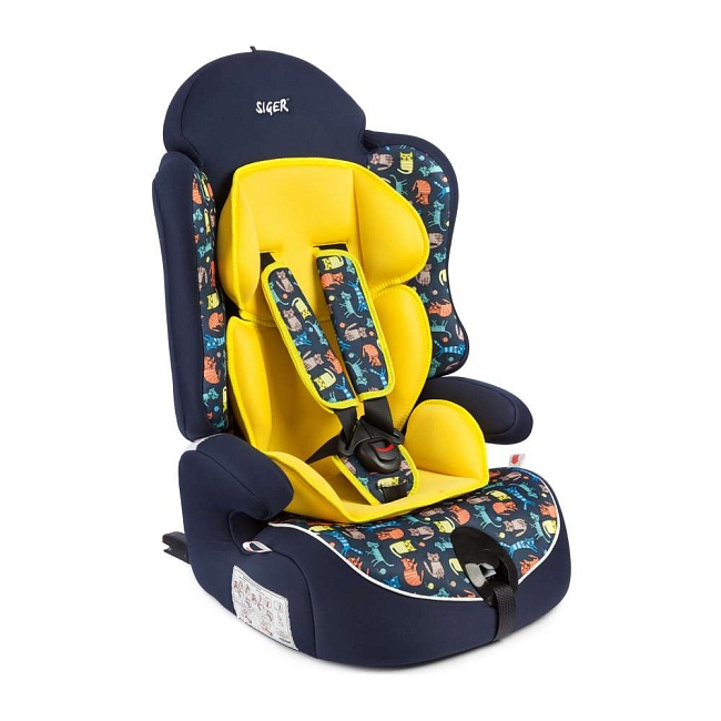 УУД Siger ART Прайм Isofix Lux гр.I/II/III, котики