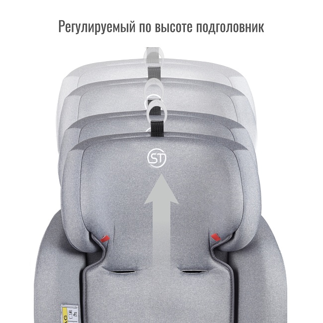УУД Smart Travel Boss Isofix гр.0+/I/II/III, Light grey