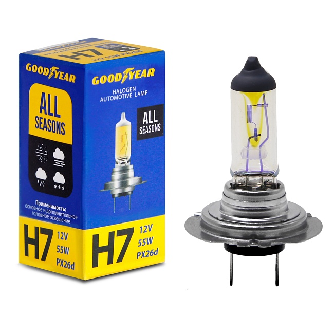 Автолампа GY Н7 12V 55W PX26d All seasons