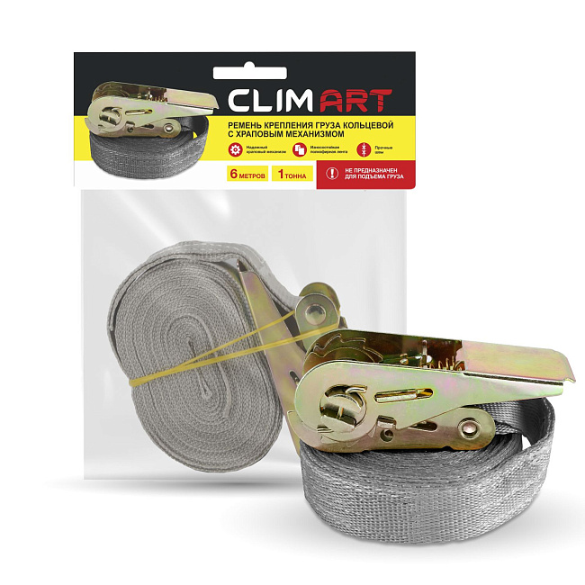 Ремень крепления груза CA кольцевой храповым механизмом 1 т, 6 м
