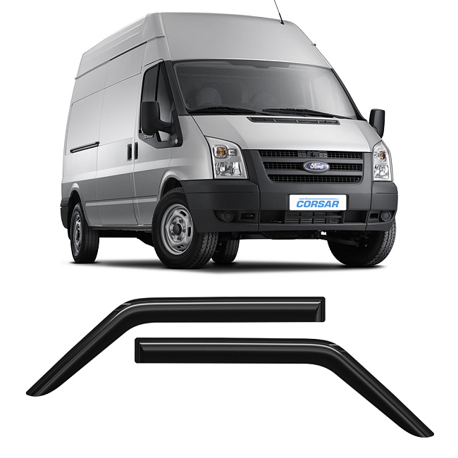 Дефлекторы CORSAR Ford Transit V 06-16 фургон, нак., 2шт