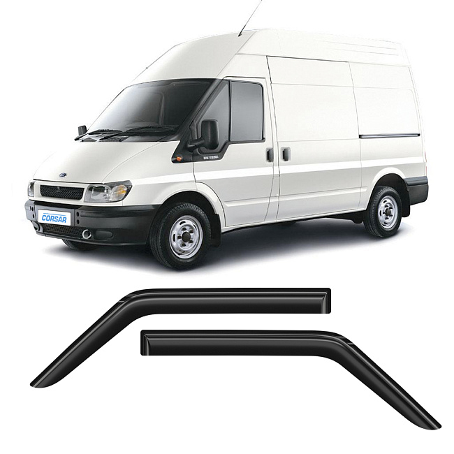 Дефлекторы CORSAR Ford Transit III 00-06 фургон, нак., 2шт
