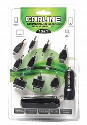 Зарядное устройство CARLINE® для моб.устройств 10 в 1/черный