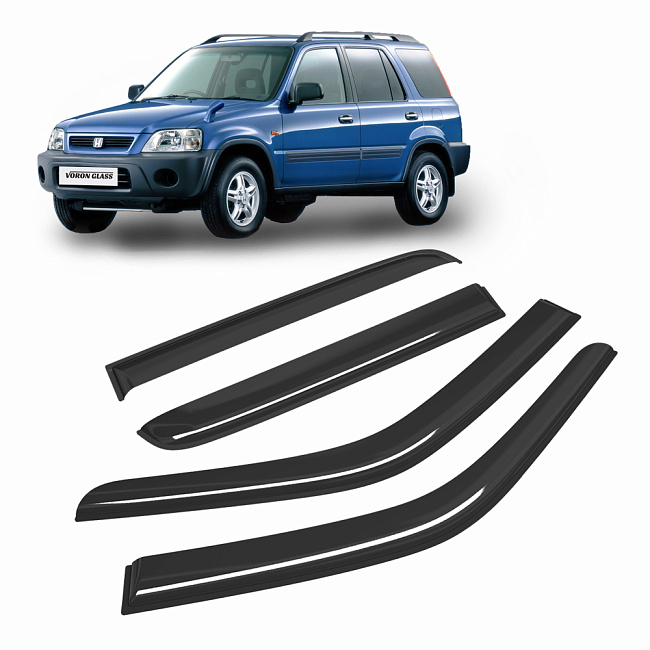 Дефлекторы CORSAR Honda CR-V I 95-01 кроссовер, нак., 4шт