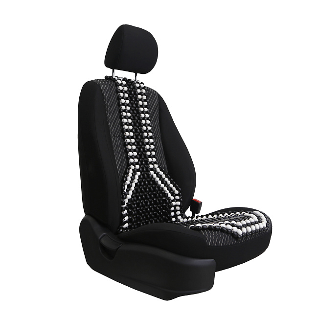 Накидка деревянная массажная VOIN 127*38 cm /черный,белый/