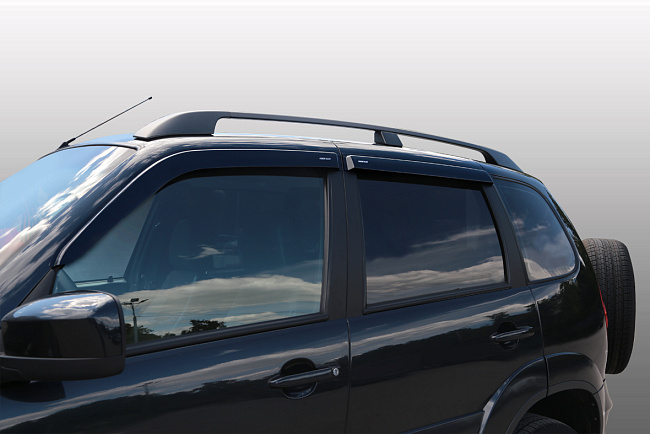 Дефлекторы Chevrolet Niva 02-н.в. кроссовер, нак., неломающиеся, 4шт МП