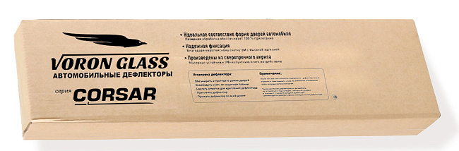 Дефлекторы CORSAR Chery Fora/Vortex Estina 06-14 седан, нак., 4шт