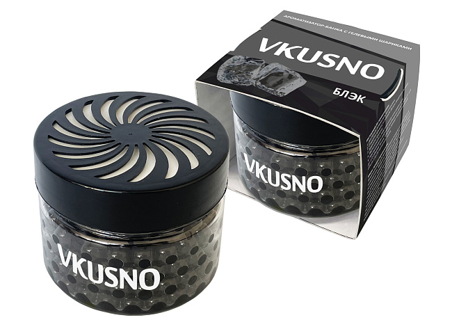 Аром. банка с гел. шар. "Vkusno" Блэк