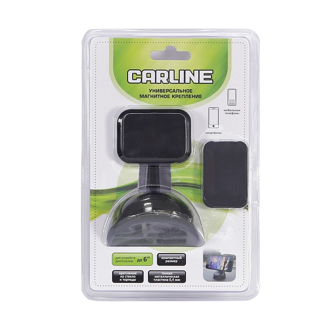 Держатель магнитный CARLINE® для телефона/смартфона/навигатора на лобовое стекло