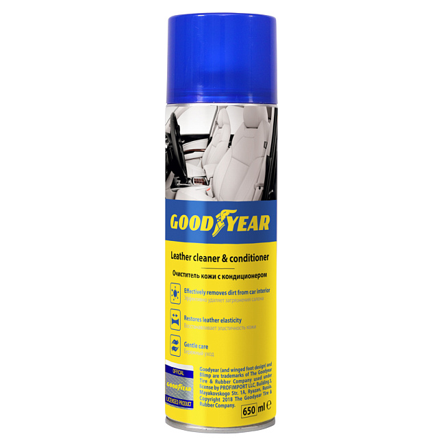 Очиститель кожи с кондиционером, аэрозоль 650 мл