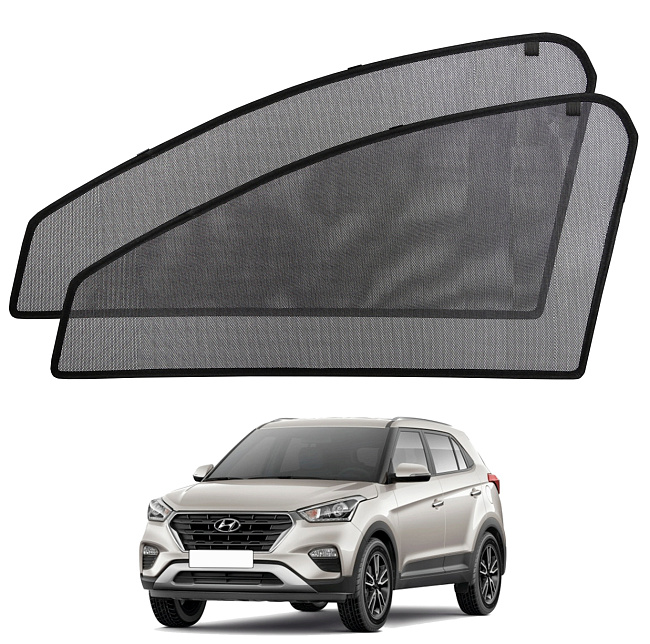 Шторки боковые стекла перед. Voron Hyundai Creta I 16-21 2шт