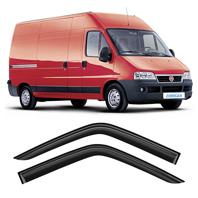 Дефлекторы CORSAR Fiat Ducato II 02-12 фургон, нак., 2шт