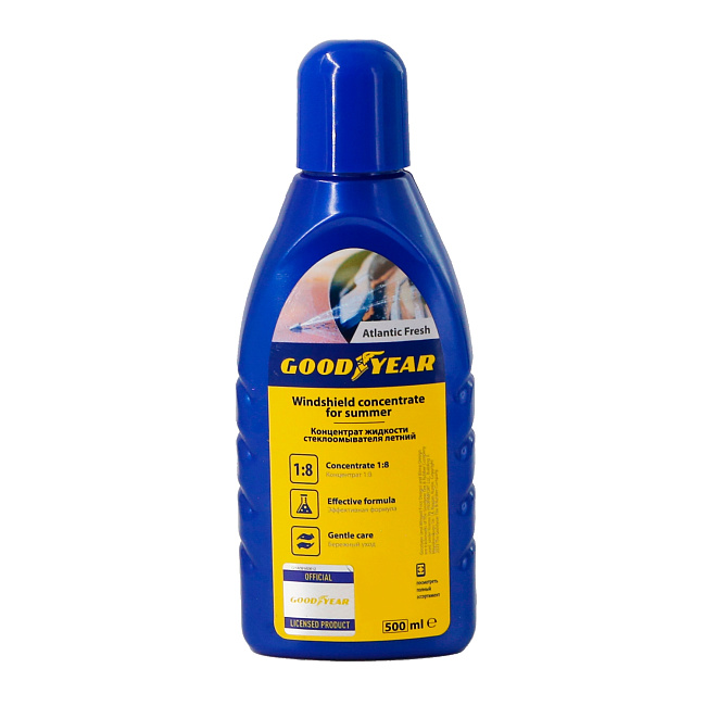 Концентрат жидкости стеклоомывателя (летний) 1:8 (Атлантич.Свеж.), пластиковая бутылка 500мл