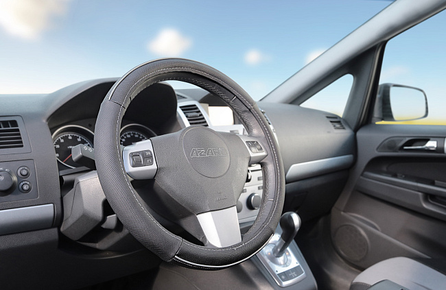 Оплетка Объемный винил M, 38см /СЕРЫЙ/