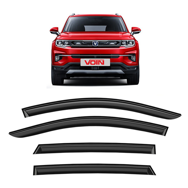 Дефлекторы VOIN Changan CS35PLUS 18-н.в. кроссовер, нак., 4шт