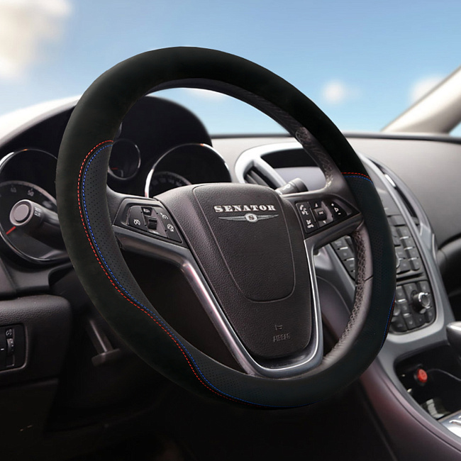 Оплетка алькантара SENATOR Austin M /черный/
