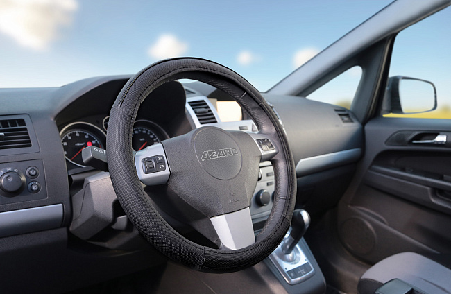 Оплетка Объемный винил M, 38см /ЧЕРНЫЙ/