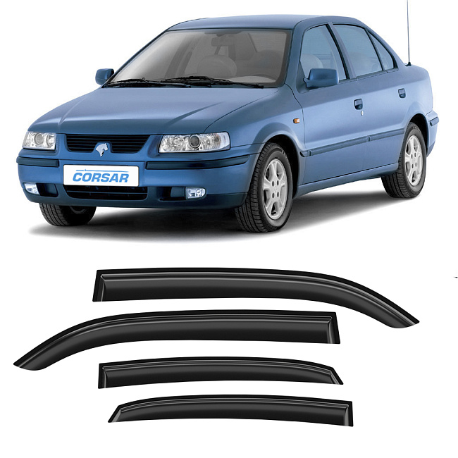 Дефлекторы CORSAR Iran Khodro Samand 05-14 седан, нак., 4шт