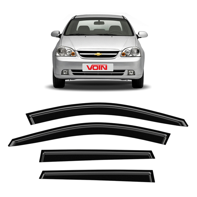 Дефлекторы VOIN Chevrolet Lacetti 04-13 универсал, нак., 4шт