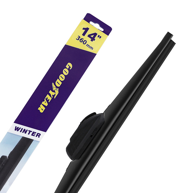 Щетка зимняя GY Winter PREMIUM 14"/360 мм, 9 переходников