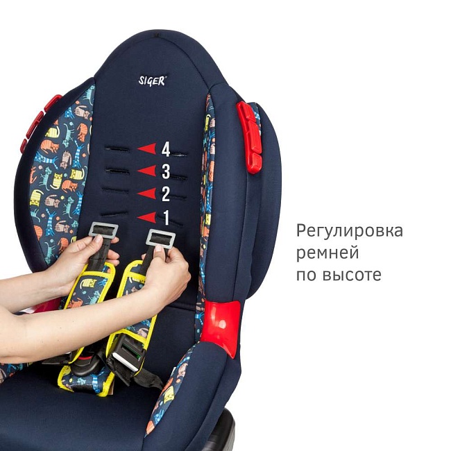 УУД Siger ART Кокон Isofix гр.I/II, котики