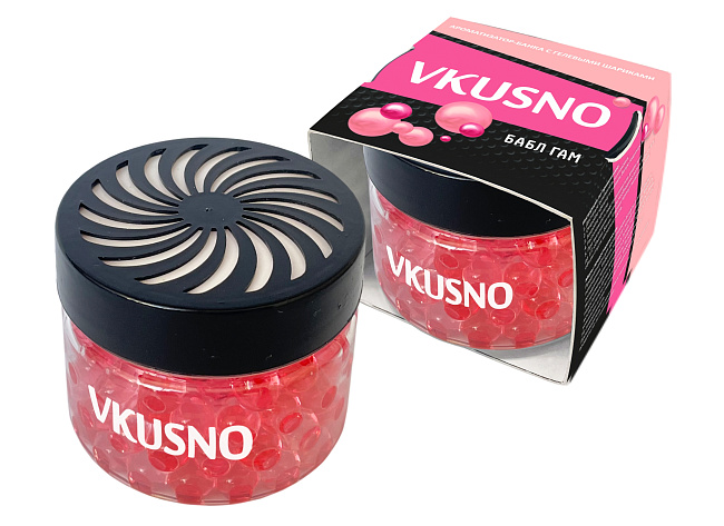 Аром. банка с гел. шар. "Vkusno" Бабл-гам